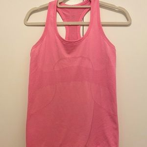 lululemon hot pink racerback tank top